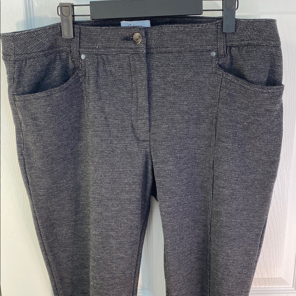 2 for $25 - Reitmans Charcoal Knit Pants, with Nylon, 17